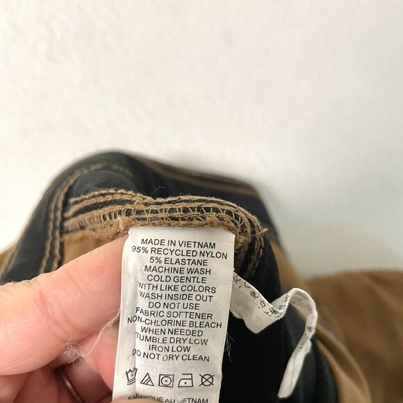 prAna Convertible Stretch Vented Cargo Straight Water Repellent Pant Brown 38x34 - Picture 13 of 14